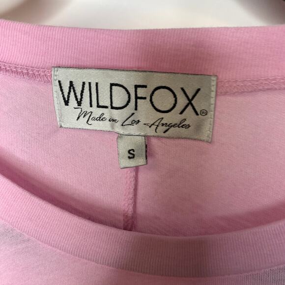 Wildfox Couture Pink Tank Sleeveless T Shirt Sz Small - Picture 7 of 8